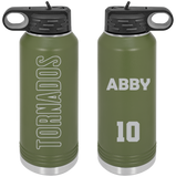 Texas Tornados Team Water Bottle (Vert Max Design)