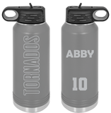 Texas Tornados Team Water Bottle (Vert Max Design)